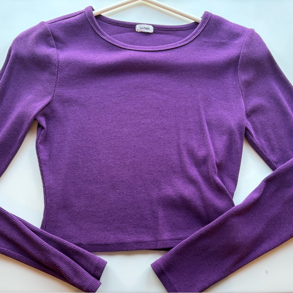 Garage Purple Long Sleeve Top
